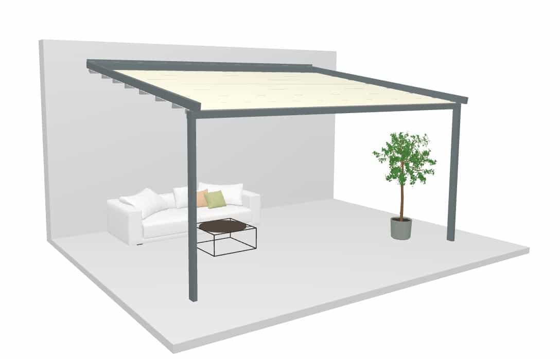 modélisation 3D pergolas modèle simple